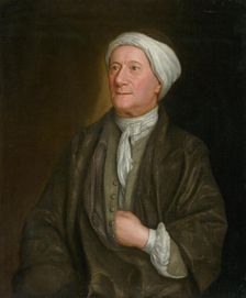 Portrait of a man in a dressing gown, 1730-1740. Creator: John Smibert