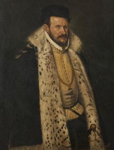 Portrait of a Man in a Furlined Coat, c16th century. Creator: School of Giovanni Battista Moroni