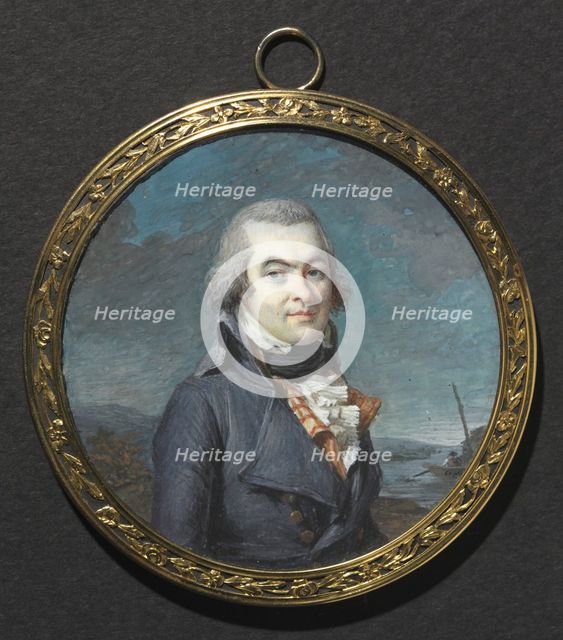 Portrait of a Man in a Landscape, c. 1795. Creator: Marie Gabrielle Capet (French, 1761-1818).
