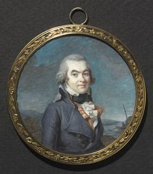 Portrait of a Man in a Landscape, c. 1795. Creator: Marie Gabrielle Capet (French, 1761-1818)