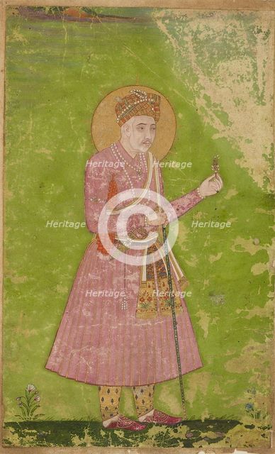 Portrait of a man in a pink jama, c1620. Artist: Unknown.