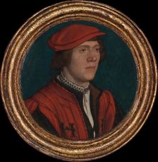 Portrait of a Man in a Red Cap, 1532-35. Creator: Hans Holbein the Younger