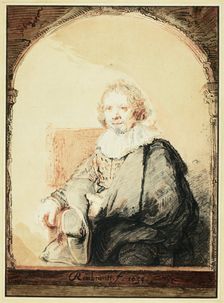 Portrait of a Man in an Arm Chair..., published 1821. Creator: Christian Josi