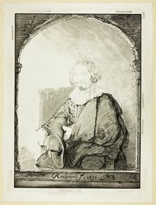 Portrait of a Man in an Arm Chair..., published 1821. Creator: Christian Josi