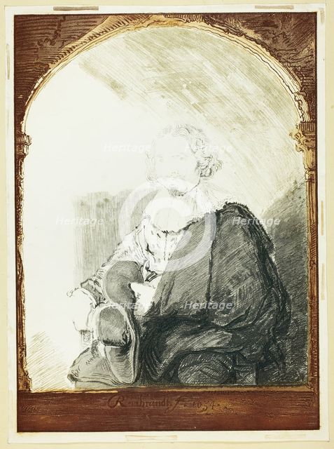 Portrait of a Man in an Arm Chair..., published 1821. Creator: Christian Josi.