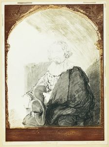 Portrait of a Man in an Arm Chair..., published 1821. Creator: Christian Josi