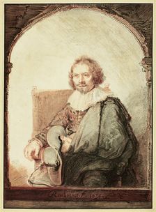 Portrait of a Man in an Arm Chair..., published 1821. Creator: Christian Josi