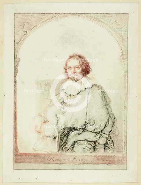 Portrait of a Man in an Arm Chair..., published 1821. Creator: Christian Josi.