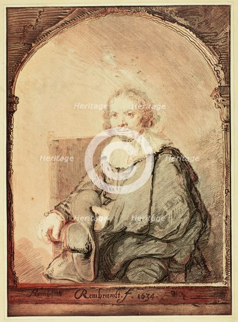 Portrait of a Man in an Arm Chair..., published 1821. Creator: Christian Josi.