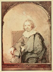 Portrait of a Man in an Arm Chair..., published 1821. Creator: Christian Josi