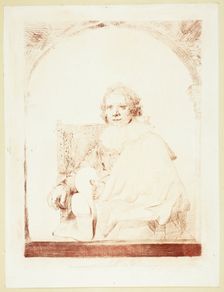 Portrait of a Man in an Arm Chair..., published 1821. Creator: Christian Josi
