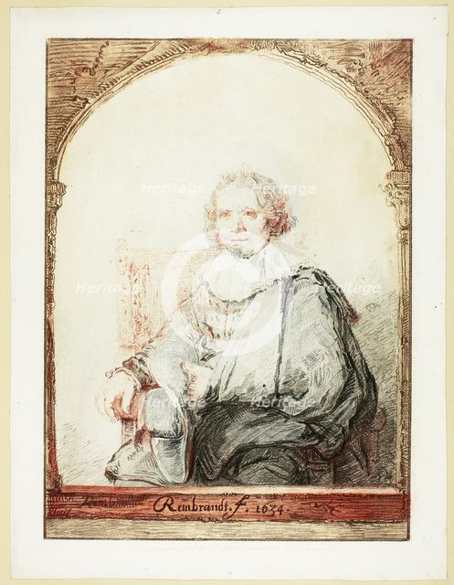 Portrait of a Man in an Arm Chair..., published 1821. Creator: Christian Josi.