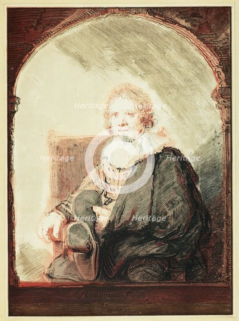 Portrait of a Man in an Arm Chair..., published 1821. Creator: Christian Josi.