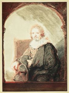 Portrait of a Man in an Arm Chair..., published 1821. Creator: Christian Josi