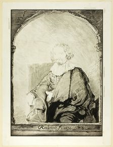 Portrait of a Man in an Arm Chair..., published 1821. Creator: Christian Josi