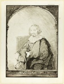 Portrait of a Man in an Arm Chair..., published 1821. Creator: Christian Josi