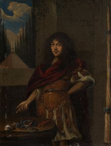 Portrait of a Man in Antique Style Armour, 1675. Creator: Johann Valentin Grambs