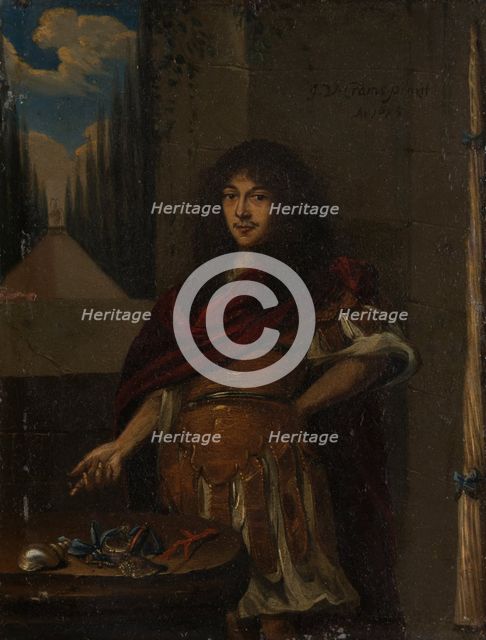 Portrait of a Man in Antique Style Armour, 1675. Creator: Johann Valentin Grambs.