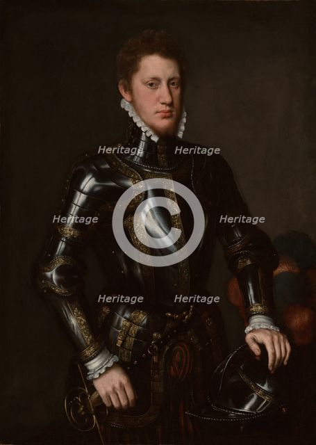 Portrait of a Man in Armor, 1558. Creator: Circle of Antonis Mor van Dashorst.