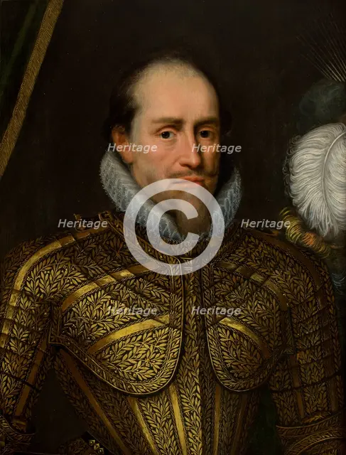 Portrait of a Man in Armour, 1st half of 17th century. Creator: Michiel van Mierevelt.