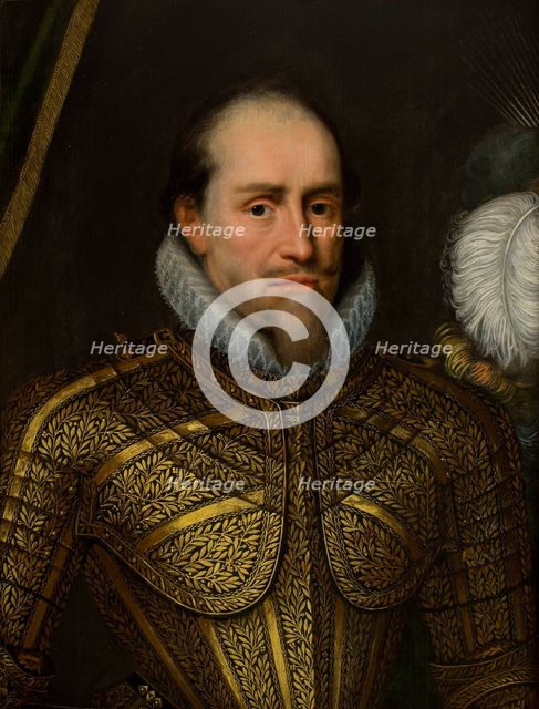 Portrait of a Man in Armour, 1st half of 17th century. Creator: Michiel van Mierevelt.