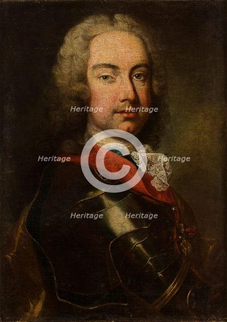 Portrait of a Man in Armour, between 1718-1720. Creator: Unknown.