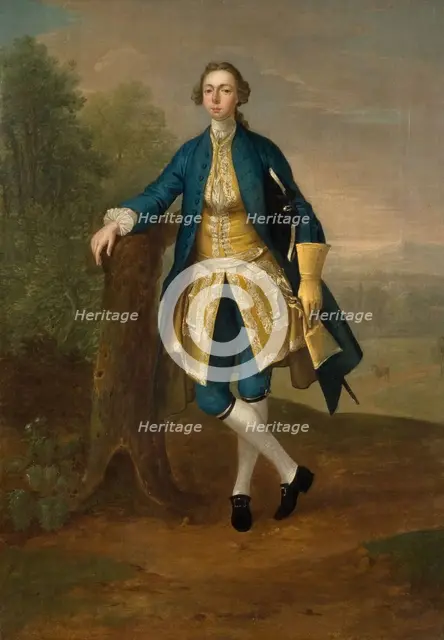 Portrait Of A Man In Blue, 1785. Creator: Arthur Devis.