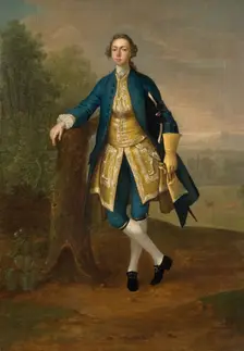 Portrait Of A Man In Blue, 1785. Creator: Arthur Devis
