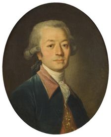 Portrait of a Man in Blue, c18th century. Creator: Jean-Baptiste Greuze