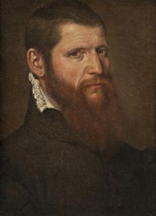 Portrait of a Man in Black, unknown date. Creator: Anon