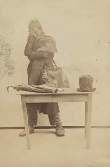 Portrait of a Man in Blackface, late 19th century. Creator: Unknown