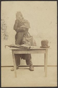 Portrait of a Man in Blackface, late 19th century. Creator: Unknown