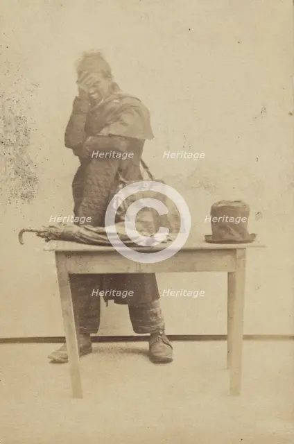 Portrait of a Man in Blackface, late 19th century. Creator: Unknown.