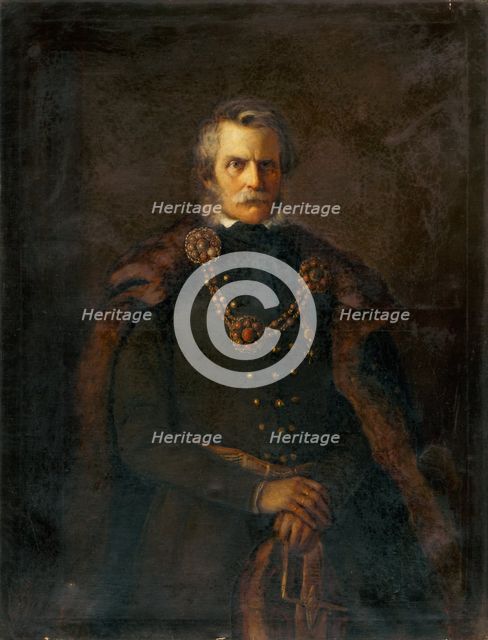 Portrait of a Man in Brown Coat, 1850-1860. Creator: Unknown.
