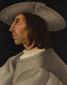 Portrait of a Man in Profile, ca. 1525. Creator: ? Italian Painter (ca. 1525)