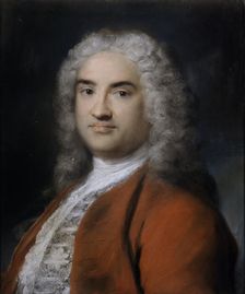 Portrait of a Man in Red, 1730-1735 . Creator: Carriera, Rosalba Giovanna (1657-1757)