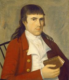 Portrait of a Man in Red, c. 1785/1790. Creator: Sherman Limner