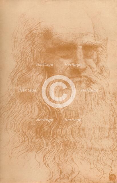 'Portrait of a Man in Red Chalk', c1512, (1932). Artist: Leonardo da Vinci.
