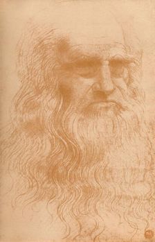 Portrait of a Man in Red Chalk c1512, (1932). Artist: Leonardo da Vinci