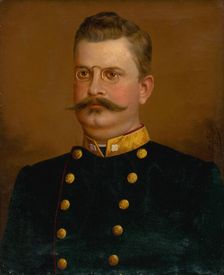 Portrait of a Man in Uniform, 1893. Creator: FJ Dyck