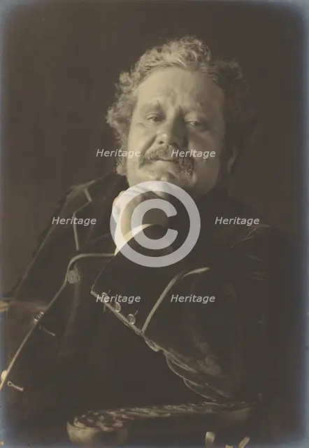 Portrait of a Man in Velvet Jacket, 1890-1900. Creator: Frederick Henry Evans.