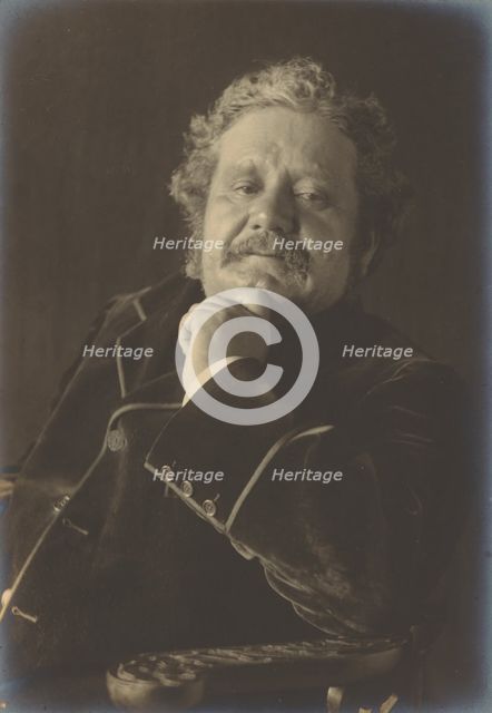 Portrait of a Man in Velvet Jacket, 1890-1900. Creator: Frederick Henry Evans.