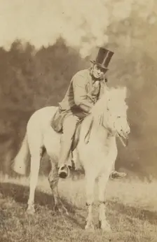 Portrait of a Man on a Horse, late 19th century. Creator: Unknown