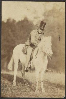 Portrait of a Man on a Horse, late 19th century. Creator: Unknown