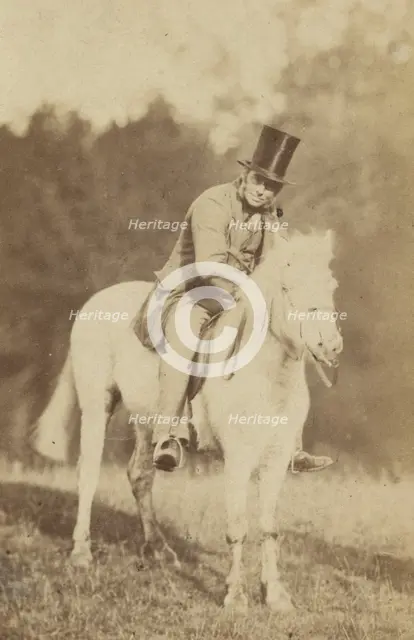 Portrait of a Man on a Horse, late 19th century. Creator: Unknown.
