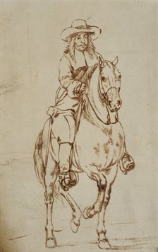 Portrait of a man on horseback, c17th century. Creator: Jan Martszen de Jonge