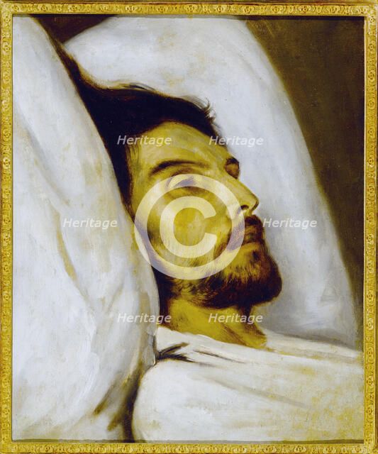 Portrait of a man on his deathbed, formerly known as Armand Carrel, c1840. Creator: Unknown.