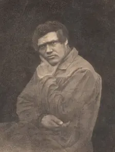 Portrait of a Man, late 1840s. Creator: Baron Louis-Adolphe Humbert De Molard