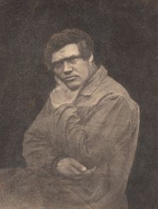 Portrait of a Man, late 1840s. Creator: Baron Louis-Adolphe Humbert De Molard