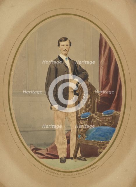 Portrait of a man, late 1850s. Creator: Oliver Boudrias DeMorat.